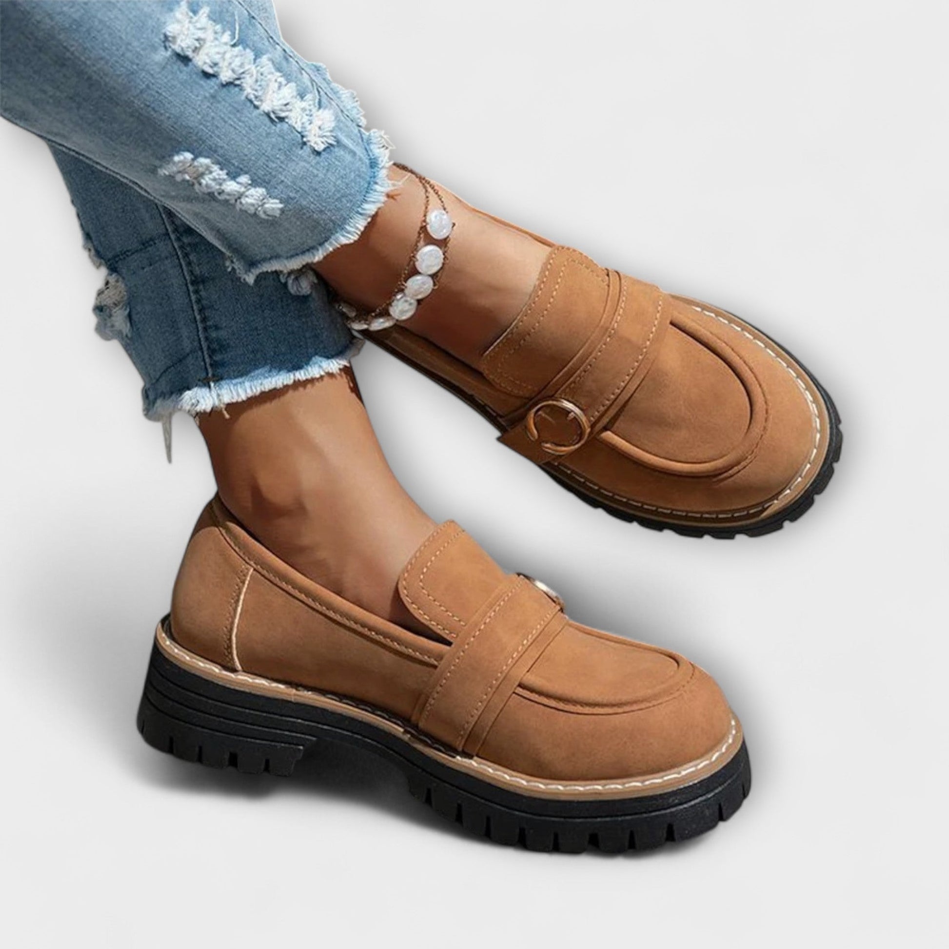 Lora – Casual Round-Toe Loafers