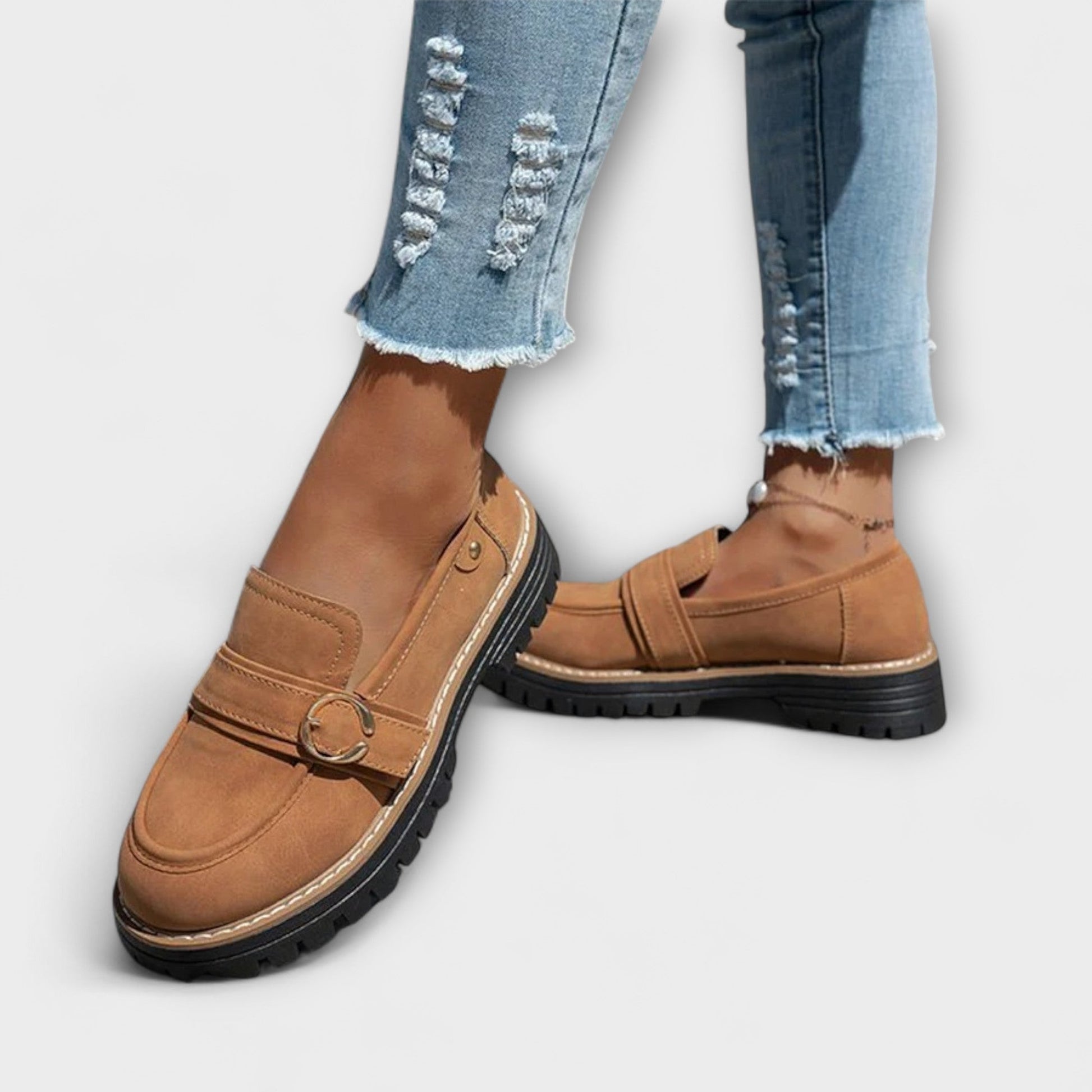 Lora – Casual Round-Toe Loafers