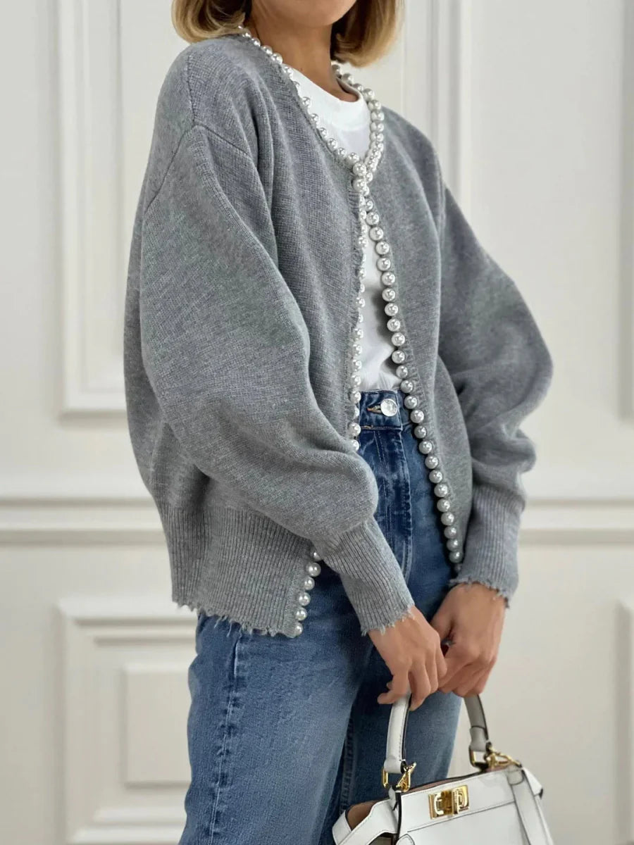Elegant Pearl Cardigan