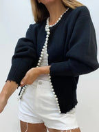 Elegant Pearl Cardigan