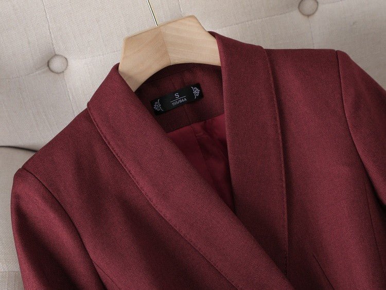 Elegant Suit with Gold Buttons