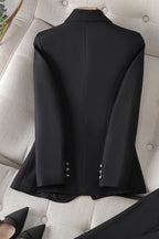 Elegant Suit with Gold Buttons