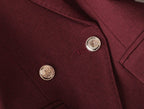 Elegant Suit with Gold Buttons