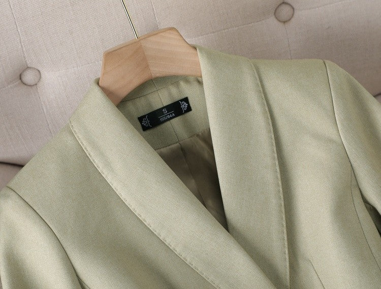 Elegant Suit with Gold Buttons