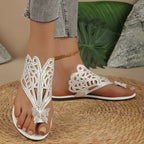 EVELYN | SEQUIENCED BUTTERFLY SANDALS