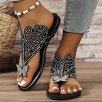 EVELYN | SEQUIENCED BUTTERFLY SANDALS