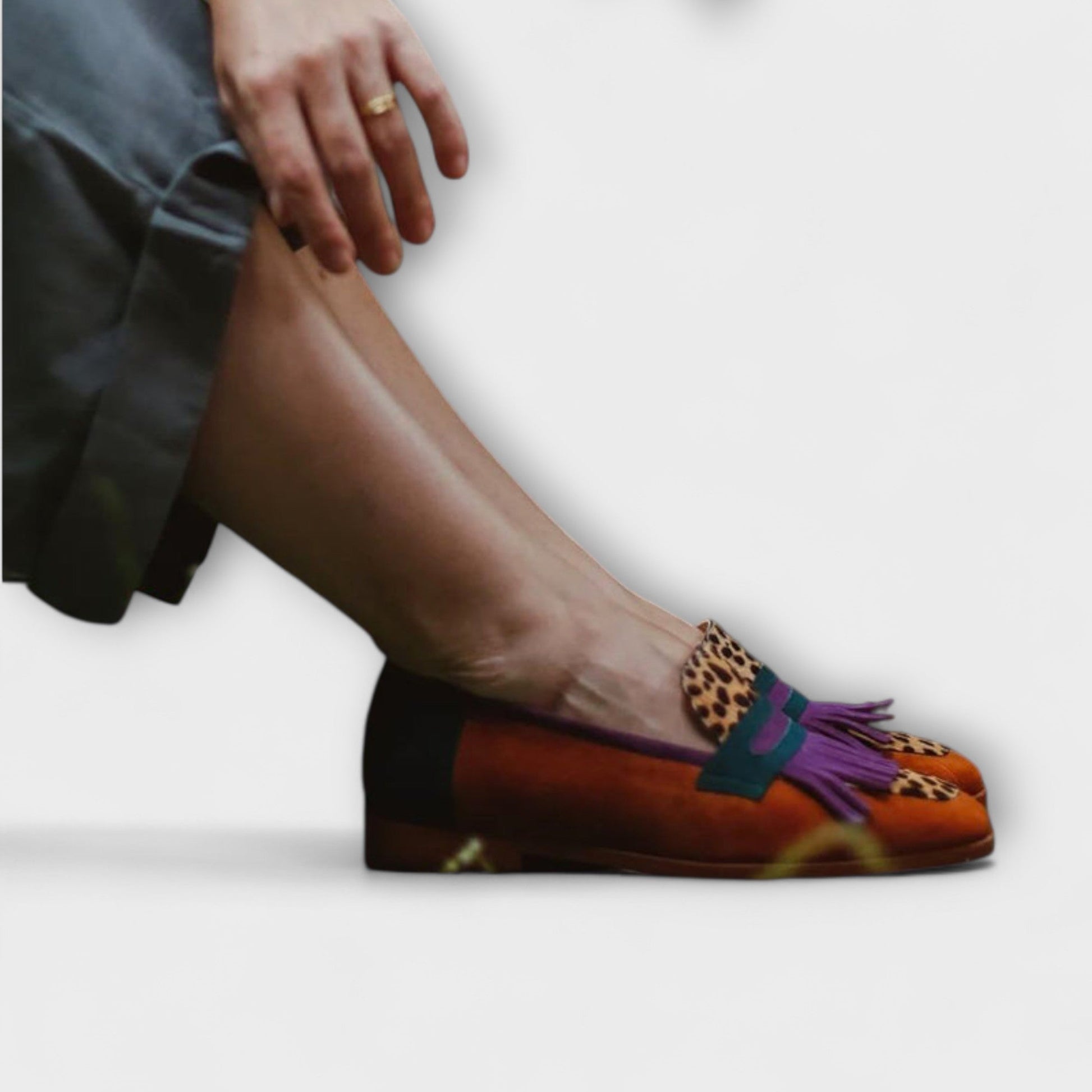 Fallon – Stylish Brown Leopard Print Loafer