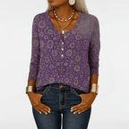 FLEXIA | LONG SLEEVED FLORAL BLOUSE