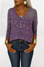 FLEXIA | LONG SLEEVED FLORAL BLOUSE