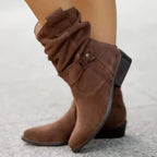 FRANCINCE | LOW HEEL ANKLE BOOTS