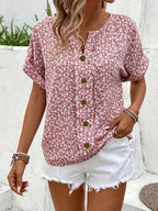 GRACEY | CHIC BUTTONED SUMMER BLOUSE