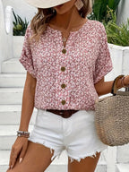 GRACEY | CHIC BUTTONED SUMMER BLOUSE