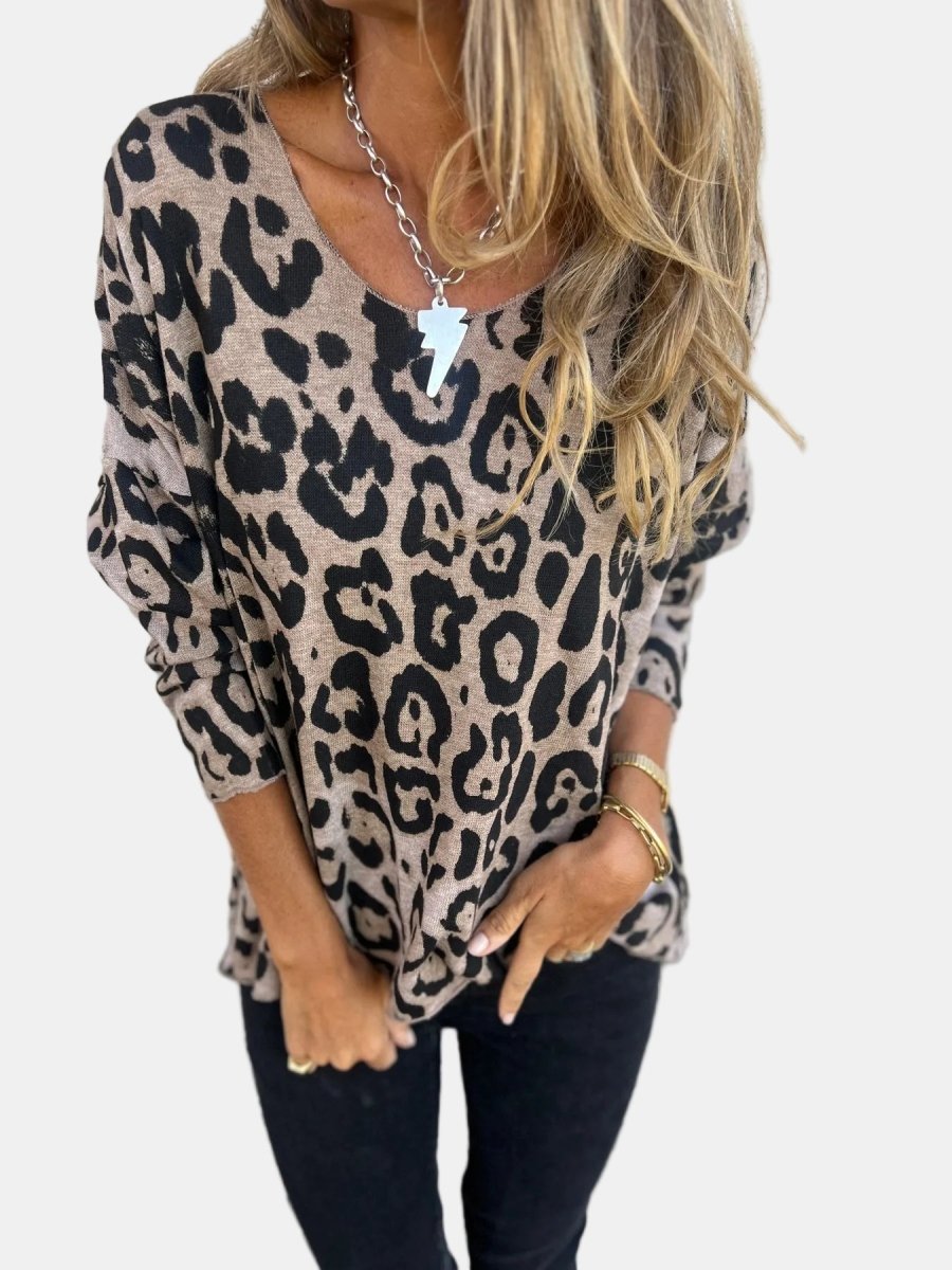Greta | Leopard Print Blouse