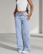 High Waist Straight Jeans