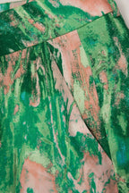 Inna | Marble Print High-Waisted Straight Leg Pants