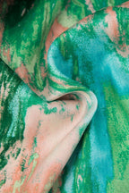 Inna | Marble Print High-Waisted Straight Leg Pants