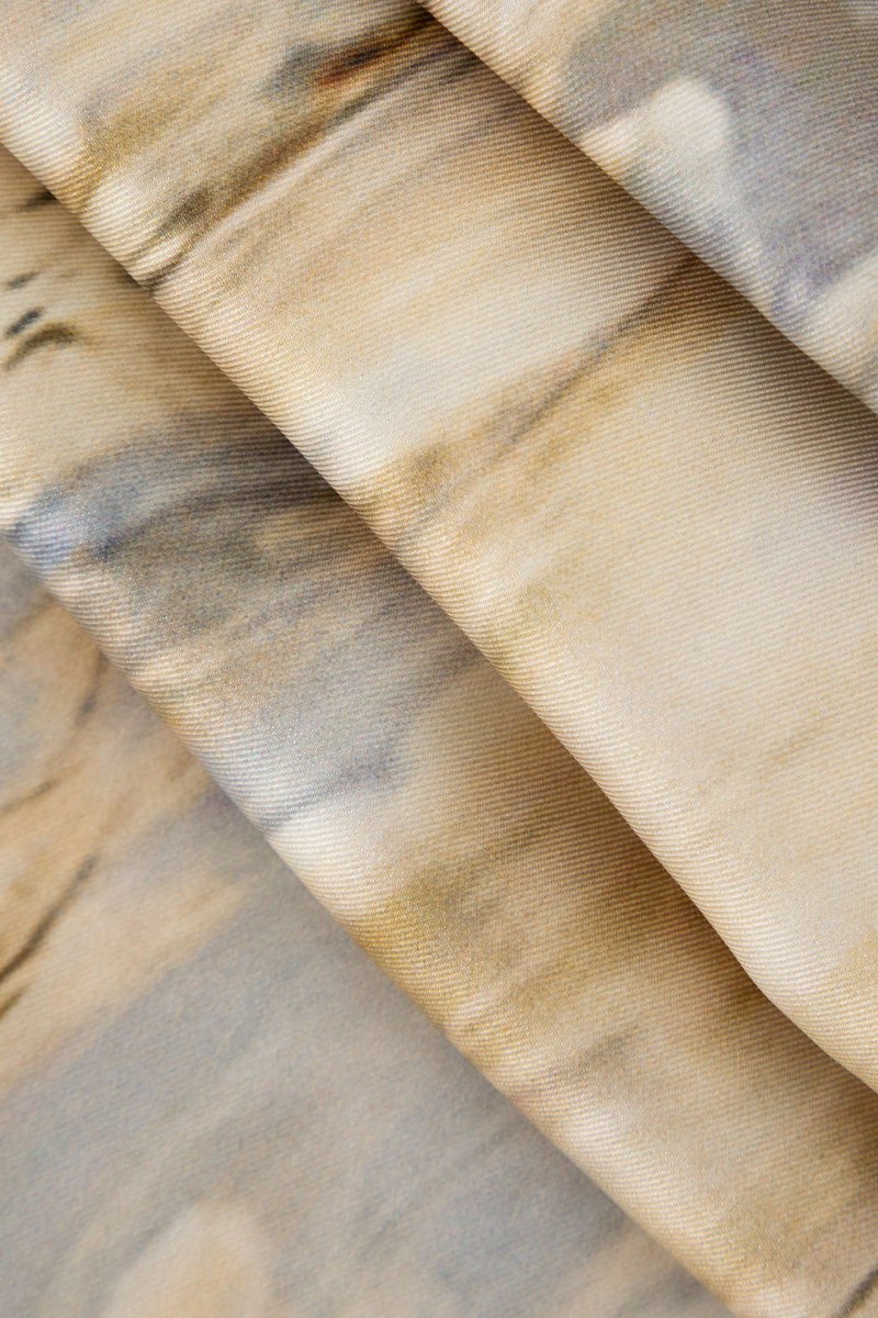 Inna | Marble Print High-Waisted Straight Leg Pants