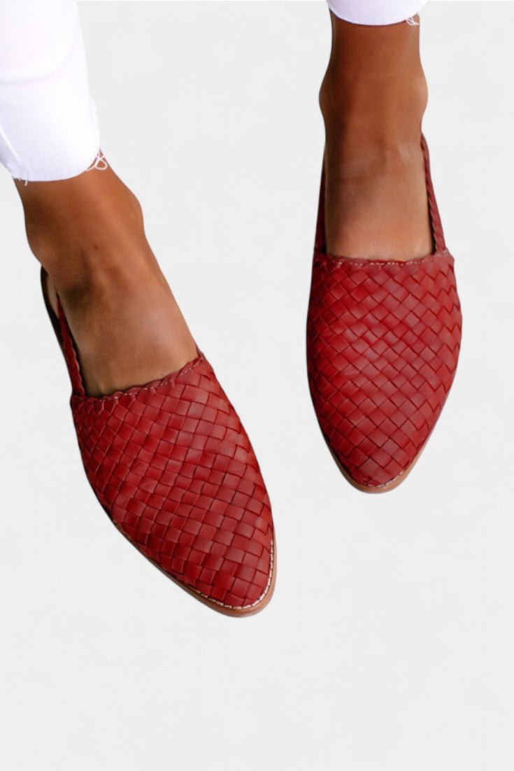 Isadora | Handwoven Pointed Toe Flats