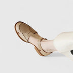 Isara | Low block heel sandals with side cut-out detail