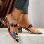 JANA | COLORFUL DOUBLE STRAPPED SANDALS