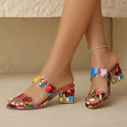 JANA | COLORFUL DOUBLE STRAPPED SANDALS