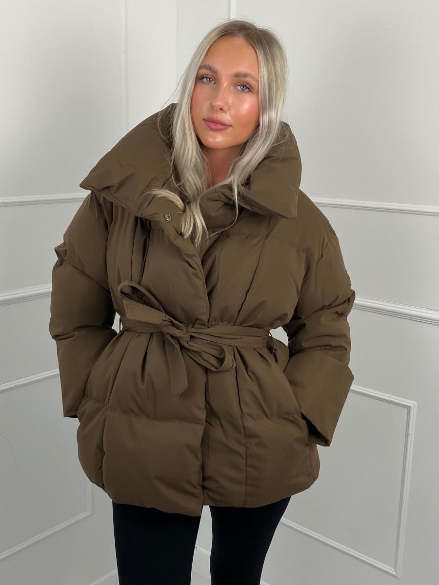 Karly | Stylish Belted Puffer Jacket