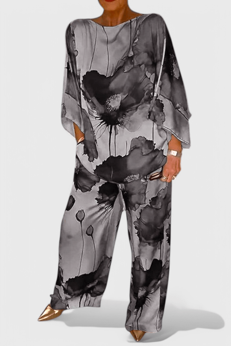 Karoline | Floral Two-Piece Set with Relaxed Fit