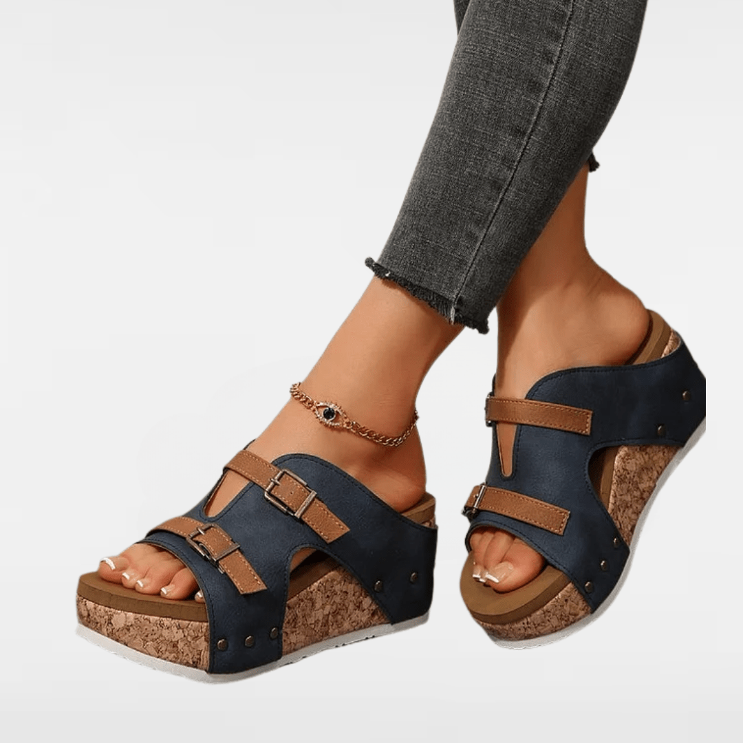 LARA | ORTHOPEDIC WEDGE-HEELED SANDALS