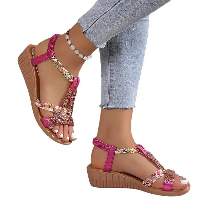 LAURA | STYLISH ORTHOPEDIC SMALL WEDGE SANDALS