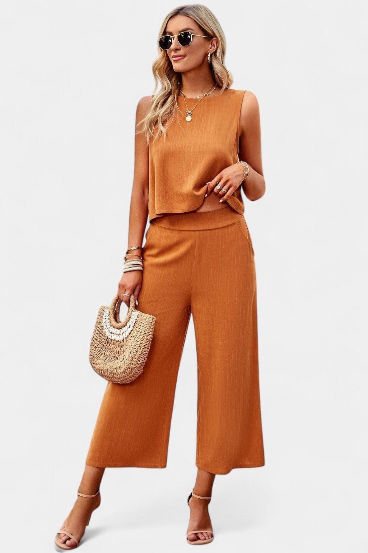 Lavinia | Flowy Boho Top & Shorts Set