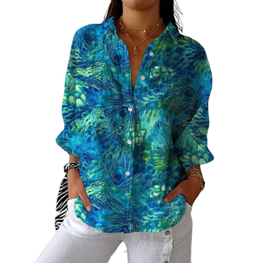 Leila | Peacock Grace Blouse