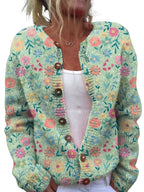 Liora | Breezy Floral Knit Cardigan