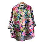 LIZETTE | PRINTED LINEN BLOUSE