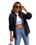 Maïane™ | Casual Shirt-Jacket with Frayed Edges