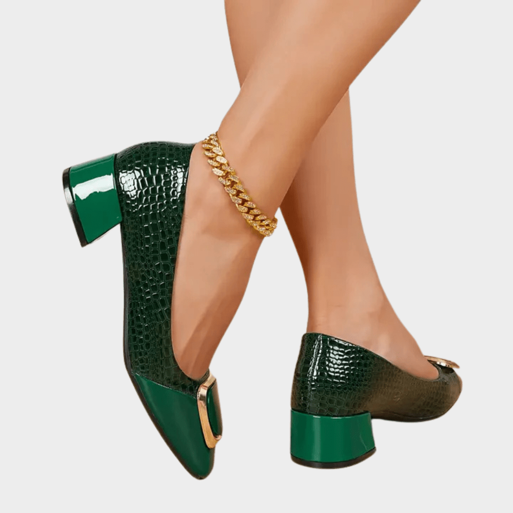 Marcella | Orthopedic Low-Heeled Closed Toe Sandals