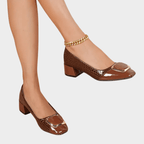 Marcella | Orthopedic Low-Heeled Closed Toe Sandals