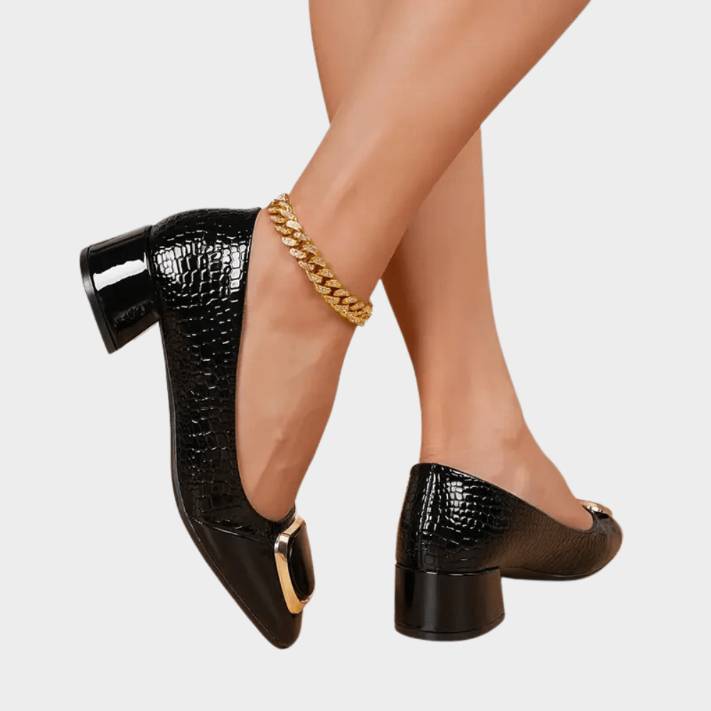 Marcella | Orthopedic Low-Heeled Closed Toe Sandals