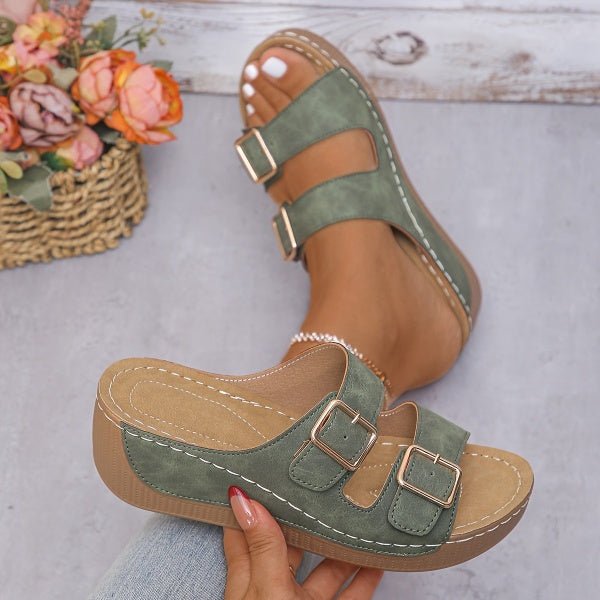 MARJORIE | CASUAL ORTHOPEDIC WEDGE SANDALS