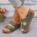 MARJORIE | CASUAL ORTHOPEDIC WEDGE SANDALS