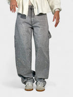 Mary | Diamond-Embellished Balloon Jeans