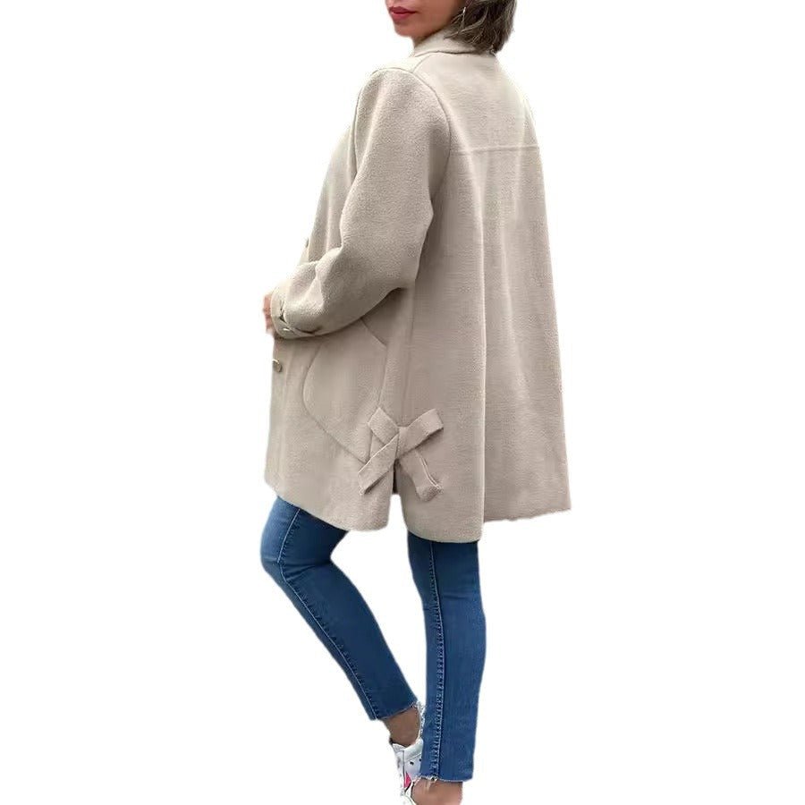 MOANA | Classic oversized coat with bow details