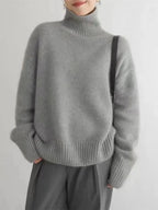 MONIKA | High Neck Cashmere Sweater