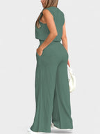 Noa | Linen Wide-Leg Two-Piece Set