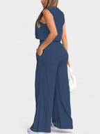 Noa | Linen Wide-Leg Two-Piece Set