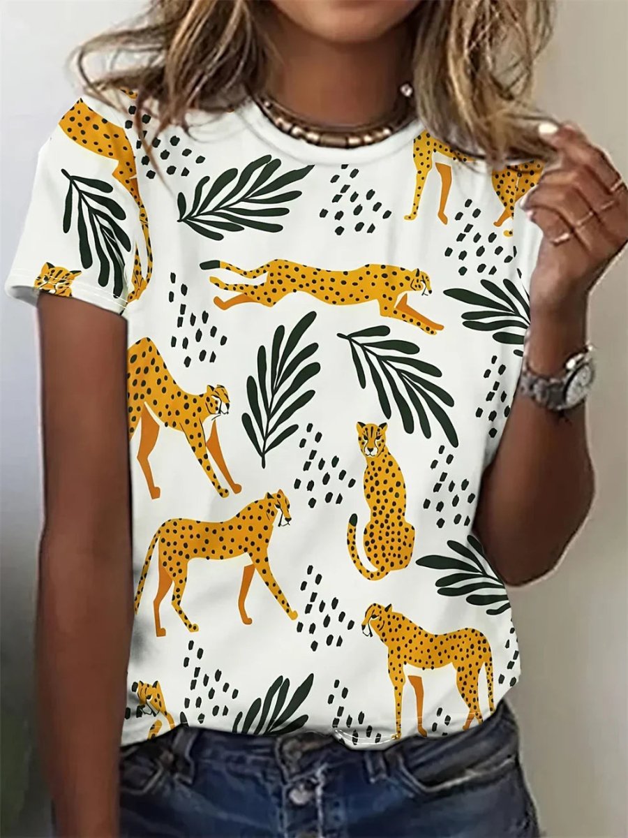 PAUI | CASUAL ANIMAL PRINT BLOUSE
