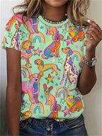 PAUI | CASUAL ANIMAL PRINT BLOUSE