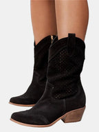 Piper | Perforated Ankle Boots