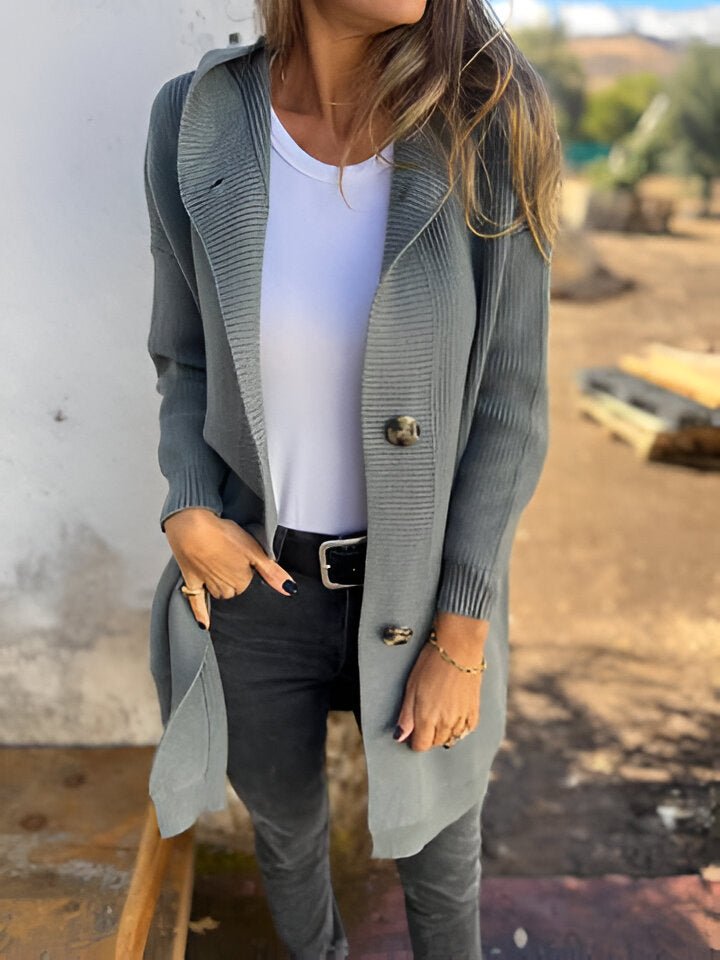 PRISCILLA™ | Spring/Fall Hooded Cardigan