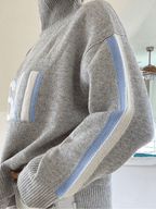 Retro Style Cashmere Ski Sweater