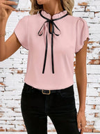 ROSEMARY | ELEGANT FLUTTER SLEEVES BLOUSE